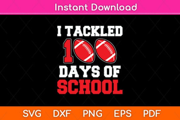100 Day of School Football Teacher SVG: A Crafty Graphic for Content Publishers