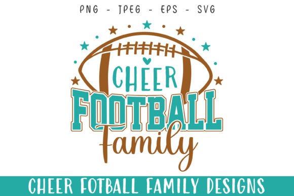 Cheer Football Player Family Love SVG: A Versatile Graphic for Lifestyle and Family-Centric Content