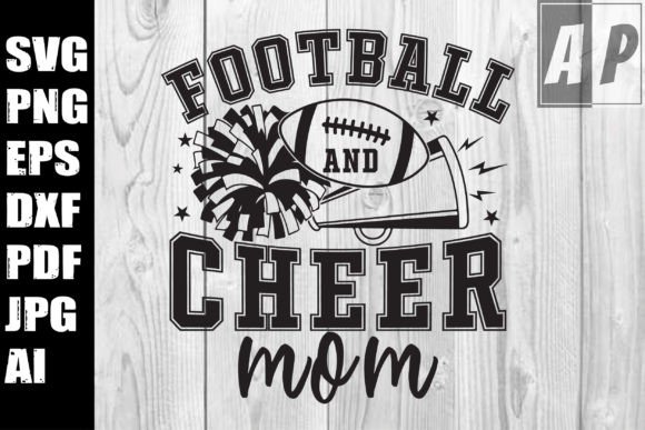 Football and Cheer Mom Svg: A Crafty Graphic for Local Brand Storytelling