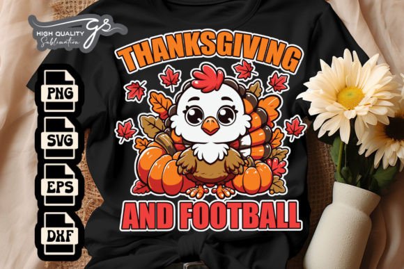 Football and Thanksgiving Baby SVG: Festive Graphics for Crafts & Small Business Branding