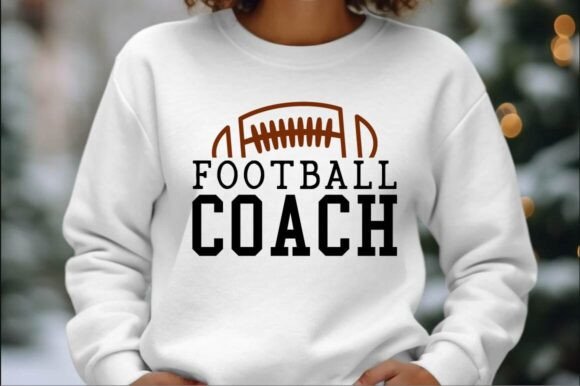 Football Coach SVG Design: A Dynamic Graphic for Crafts & Creative Projects