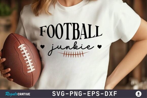 Football Junkie SVG Design for Crafts & Graphics Sellers