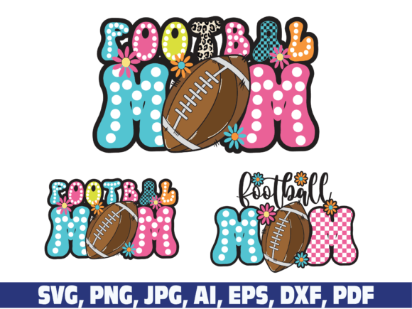 Football Mom Retro Race Checkered Polka: A Crafty Graphic for Bloggers and Content Creators