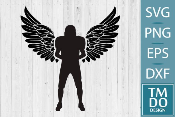 Football Player Memorial Angel Wings SVG: A Touch of Emotional Craft for Brand Storytelling