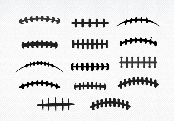Football Seams SVG for Graphics and Crafts Sales