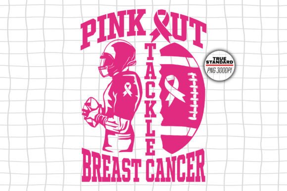 h1Football Pink Out Tackle Breast Cancer Graphics for Crafts & Content Publishingh1