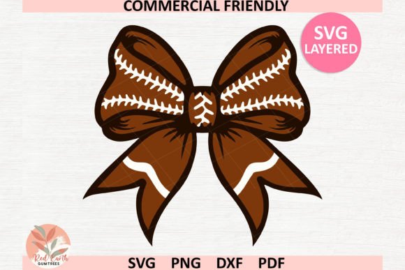 Retro Football Coquette Bow SVG: A Seasonal Craft Graphic for Content Publishers