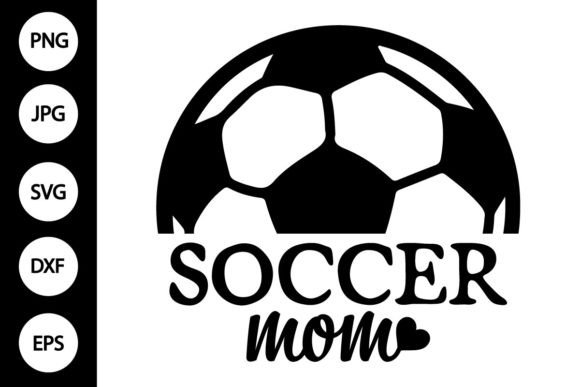 Soccer Mom SVG Graphics for Editorial Crafts
